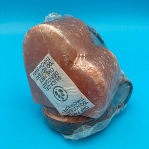 Mini Brookstone Heart-Shaped Pink Himalayan Salt Lamp 3.5" - New, Sealed